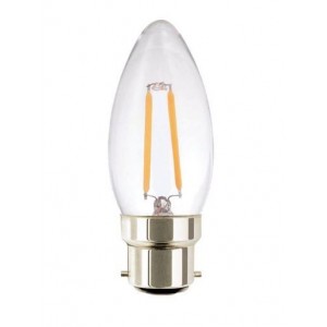 4W LED Candle Bulb B22 Base Warm White 2700K