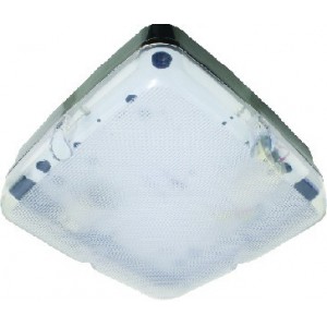 280 x 280 PLASTIC BULKHEAD-2 X E27-IP65