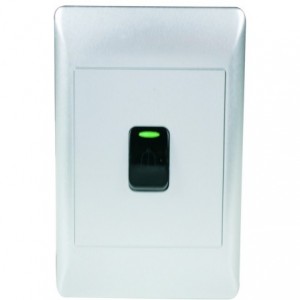 1X16A Spring Return Doorbell Switch Silver