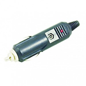 12VDC Cigarette Lighter Plug With Fuse And LED