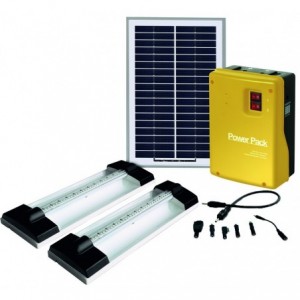 SOLAR HOME LIGHT KIT 2 x 1.5W LED LIGHT