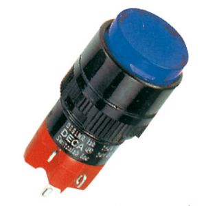16MM Blue Rnd Pushbutton 1NO+1NC