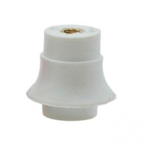 8mm WHITE PLASTIC INSULATOR F-F