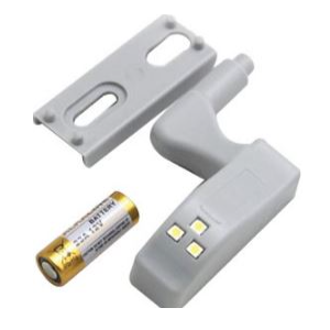 3 Smd LED Cabinet Hinge Light C/W 12VDC Battery 6000K/2
