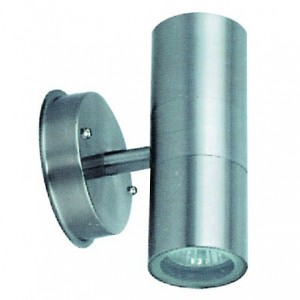 STAINLESS STEEL GU10 2x35W LIGHT FITTING