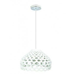 60W E27 ACRYLIC PENDANT LIGHT FITTING 400mm DIA