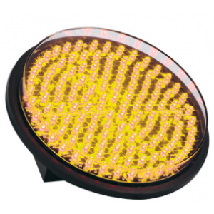 230VAC 8W Yellow LED Traffic Light Transparent LENS.200MM