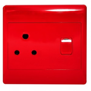 1X16A DEDICATED RED SWITCHED SOCKET OUTLET 4x4