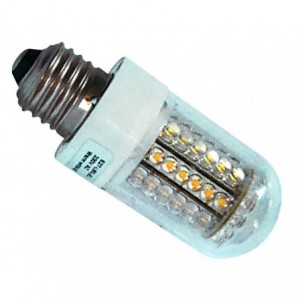 230V YELLOW E27 60 LED BULB 103(L)x39(DIA) 2.8W LUMEN 145