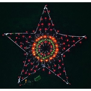 Multi LED Green Wire Star Netlight C/W Frame 1M Dia 240V IP4