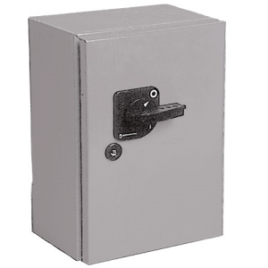 250A 3P Changeover Switch Grey Steel Enclosed IP54