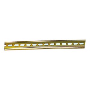 DIN 32 G-SHAPE STEEL RAIL SLOTTED 2m