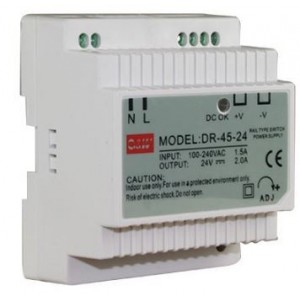 100-240VAC 24VDC 2A Din Mount Psu.