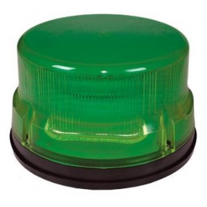 9-32VDC- Green- Beacon- 8 Flash Patterns Low Dome- IP67