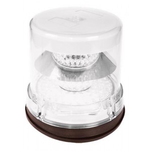 9-32VDC- White- Beacon- 8 Flash Patterns High Dome- IP67