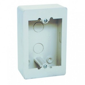 2x4" CLOSED BACK STEEL EXTENSION BOX SURFACE MOUNT