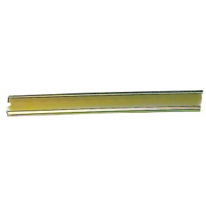 DIN 35 UNSLOTTED YELLOW STEEL RAIL 2m