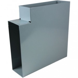 Vertical Elbow Double Comp. Skirting Hospital Grey