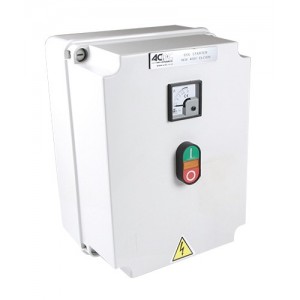 4kW 400V DOL STARTER +AMM GREY POLY IP56 415V COIL