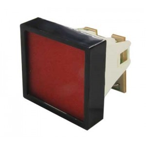 RED PERSPEX WINDOW 30x30mm