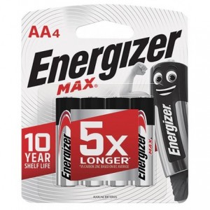 Energiser Max Battery Aa 1.5V LR6 (pack Of 4)