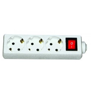 3 Way Schuko Socket Adaptor