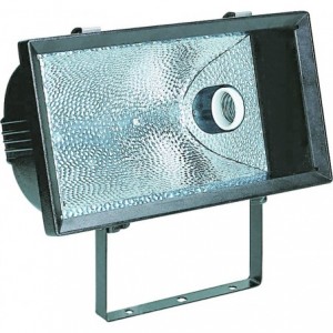 E40 FLOODLIGHT BLACK SYM NO GEAR 395x224x165 IP54