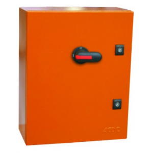 125A 3P Bs Fused Isolator Enclosed Orange Steel IP54