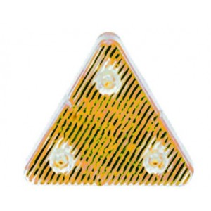 SELF ADH. AMBER-3xLED DIR. LIGHT-TRIANGLE-12-24VDC-0.45A-120