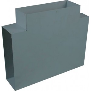 Vertical Tee Double Comp. Skirting Hosp. Grey