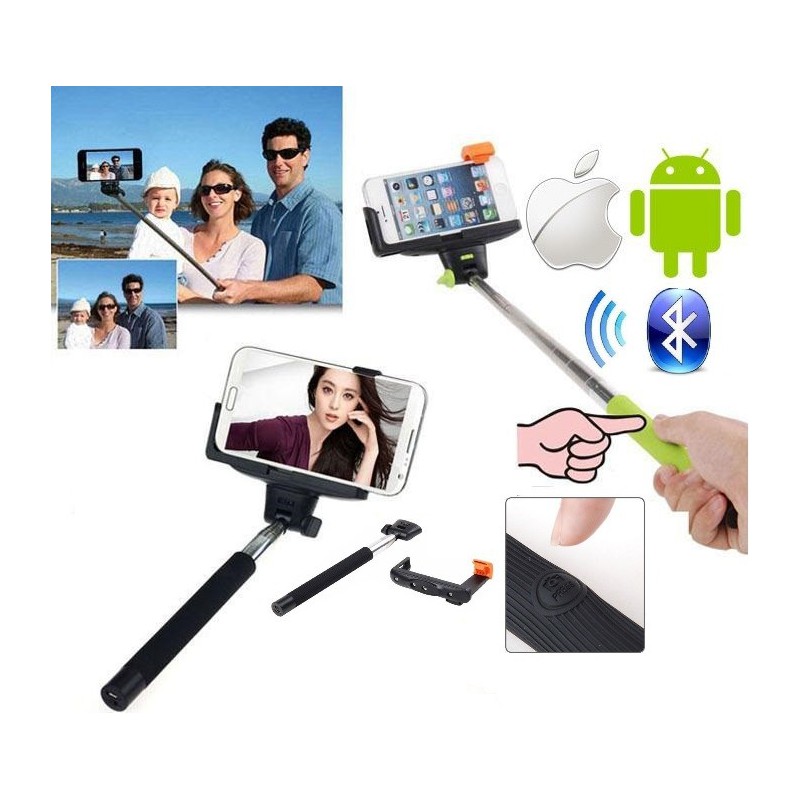 Geeko Z07-5-BLACK Monopod Selfie Stick for Mobile Phone  
