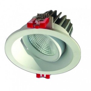 230VAC 9W Warm White LED Tiltable Down Light