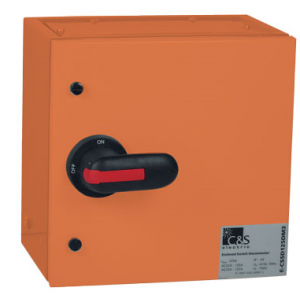 40A 4P Isolator Steel Enclosed Orange IP54