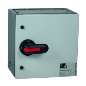 200A 4P Isolator Steel Enclosed Grey IP54