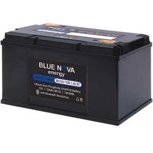 1400Wh 108AH 13VDC LIFePO4 BATTERY C/W BMS AND BT