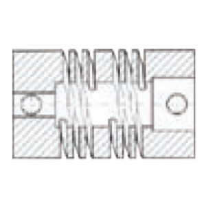 6mm ALUMINIUM COUPLING FOR ROTARY ENCODER