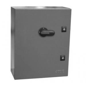 200A 3P Din Fused Isolator Enclosed Grey Steel IP54