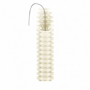 FK15/32 White Med Pliable Conduit C/W Wire /50M