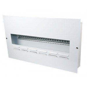 25-WAY WHITE STEEL FLUSH 13mm MCB DB NO DOOR IP42