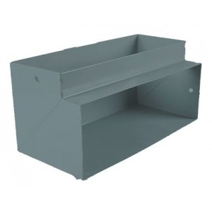 Horizontal Bend Double Comp. Skirting Hosp. Grey