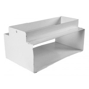 Horizontal T Double Comp. Skirting White