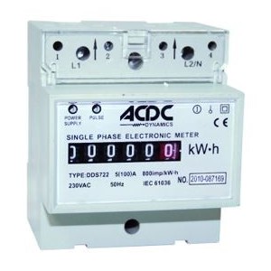 5(100)A 230VAC 50HZ MECHANICAL SINGLE PHASE kWH METER