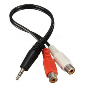 Microworld  Stereo Male to 2 X RCA Female