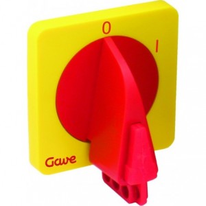 Spare Handle 3 X Padlockable. RED/YELLOW 12A-25A Switch