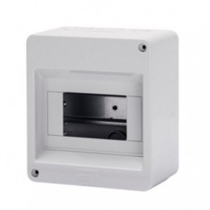 GREY SURFACE DB 1x6M NO DOOR IP40