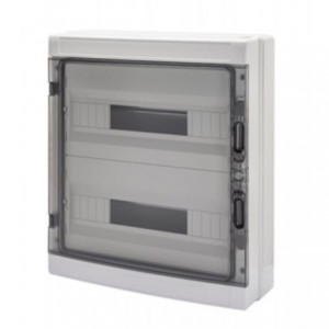 Surface Db 2X18M Smoked Door IP65