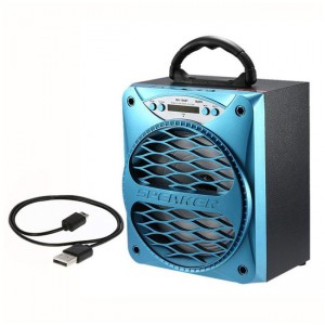 Microworld  Portable Speaker + Radio Blue