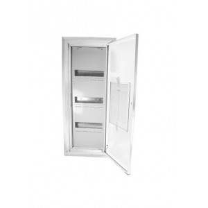3x12(36) WAY IND STEEL FLUSH DIN DB WHITE