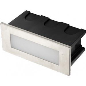 230VAC Cool White LED Recessed Wall Light IP65 123 X 53