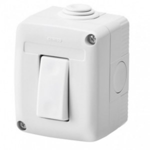 16A 1P 2-WAY Surface Switch IP40